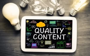 content marketing for high quality