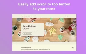 scroll-to-top button in a website